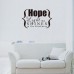 Creative DIY Non-toxic Peel and Stick Hope Light Shines Quote Wallpaper for Home   163203184319